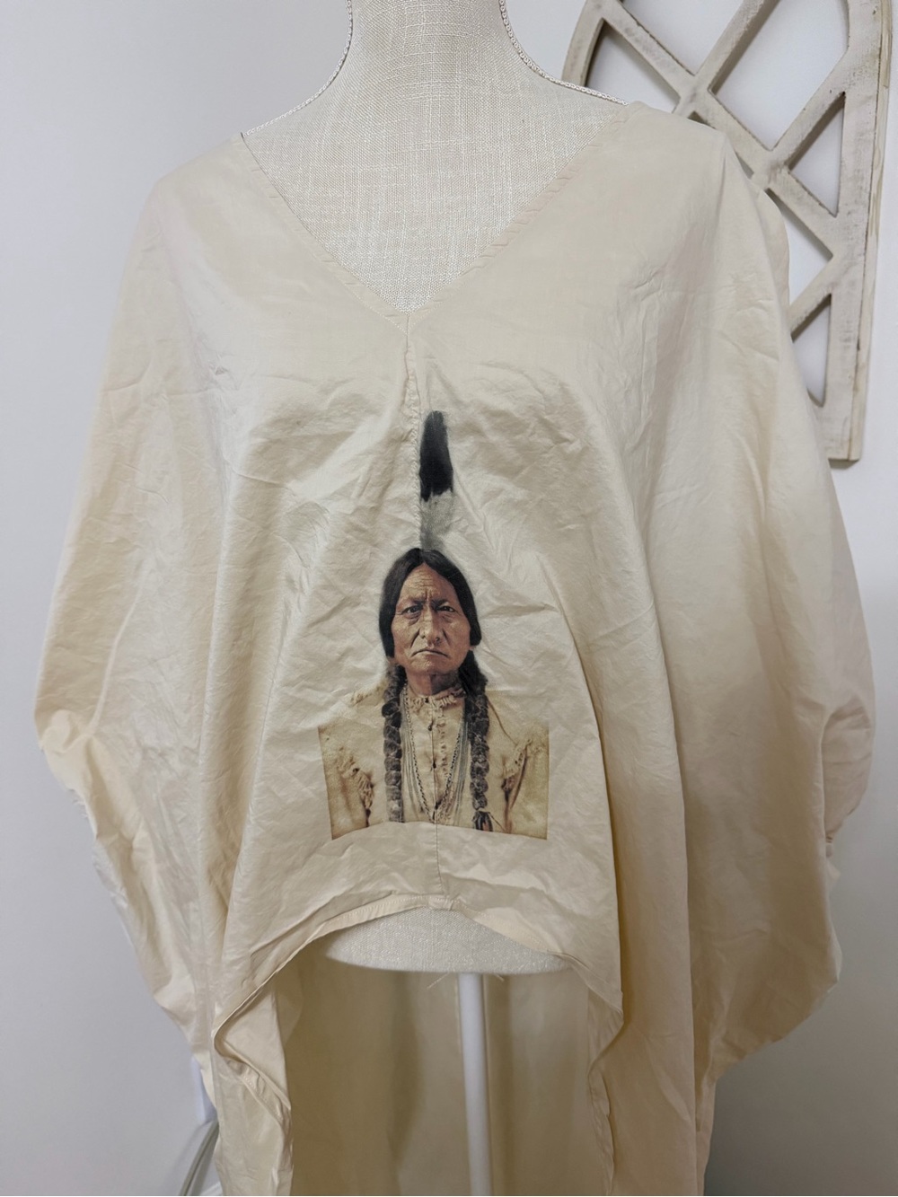 Eien USA Sitting Bull Asymmetric Blouse Women’s Size 1XL - Picture 2 of 10